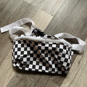 Vans Black and White Checkered Waist Bag